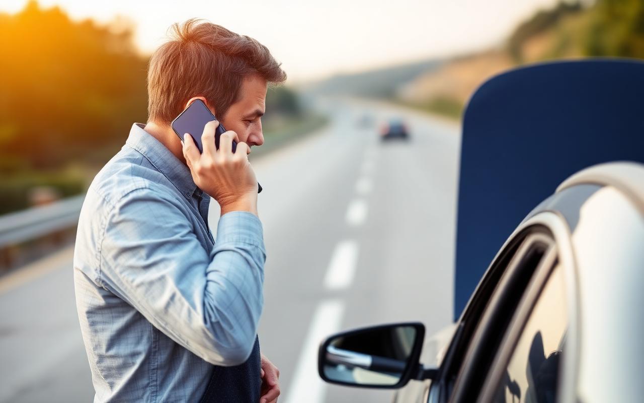 Claims support team helping drivers after an accident